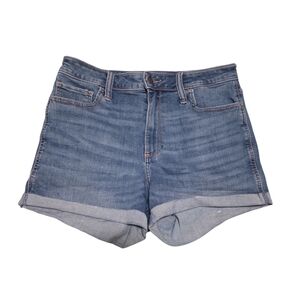 Hollister Curvy High Rise Jean Denim Shorts Size 13